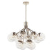 Kichler 52701 Silvarious 12-lt 30" Chandelier-Polished Nickel