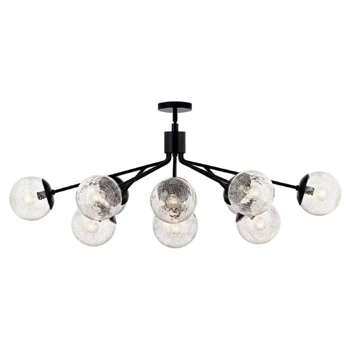 Kichler 52703 Silvarious 12-lt 48" Chandelier-Black