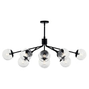 Kichler 52703 Silvarious 12-lt 48" Chandelier-Black