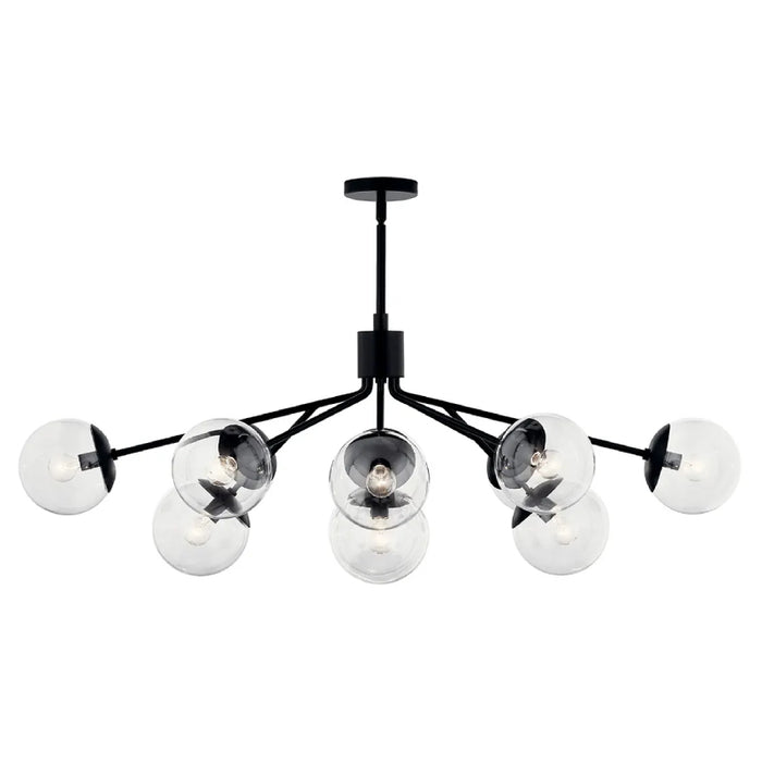Kichler 52703 Silvarious 12-lt 48" Chandelier-Black