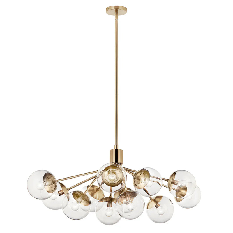 Kichler 52703 Silvarious 12-lt 48" Chandelier-Champagne Bronze