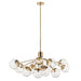 Kichler 52703 Silvarious 12-lt 48" Chandelier-Champagne Bronze