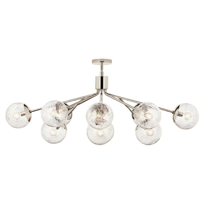 Kichler 52703 Silvarious 12-lt 48" Chandelier-Polished Nickel