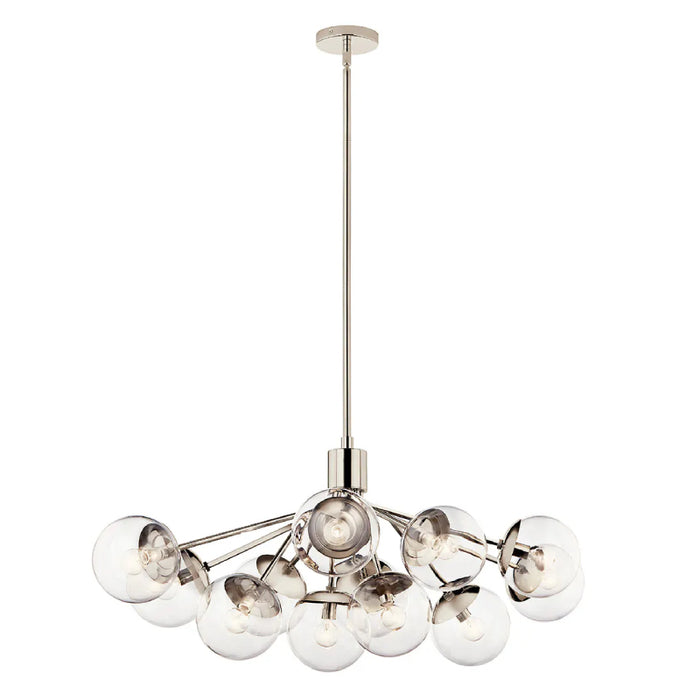 Kichler 52703 Silvarious 12-lt 48" Chandelier-Polished Nickel