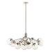 Kichler 52703 Silvarious 12-lt 48" Chandelier-Polished Nickel