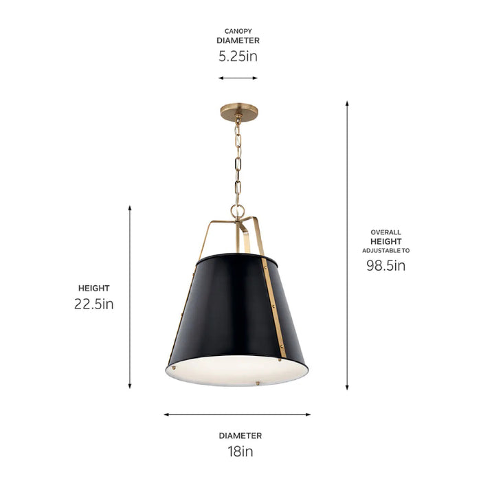 Kichler 52711 Etcher 2-lt 18" Pendant