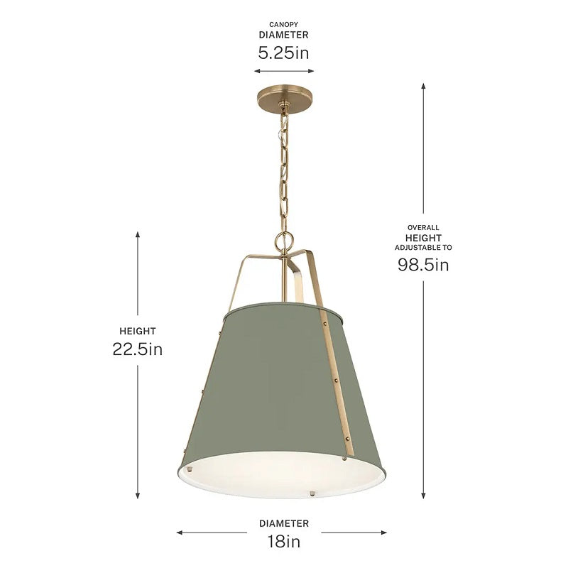 Kichler 52711 Etcher 2-lt 18" Pendant