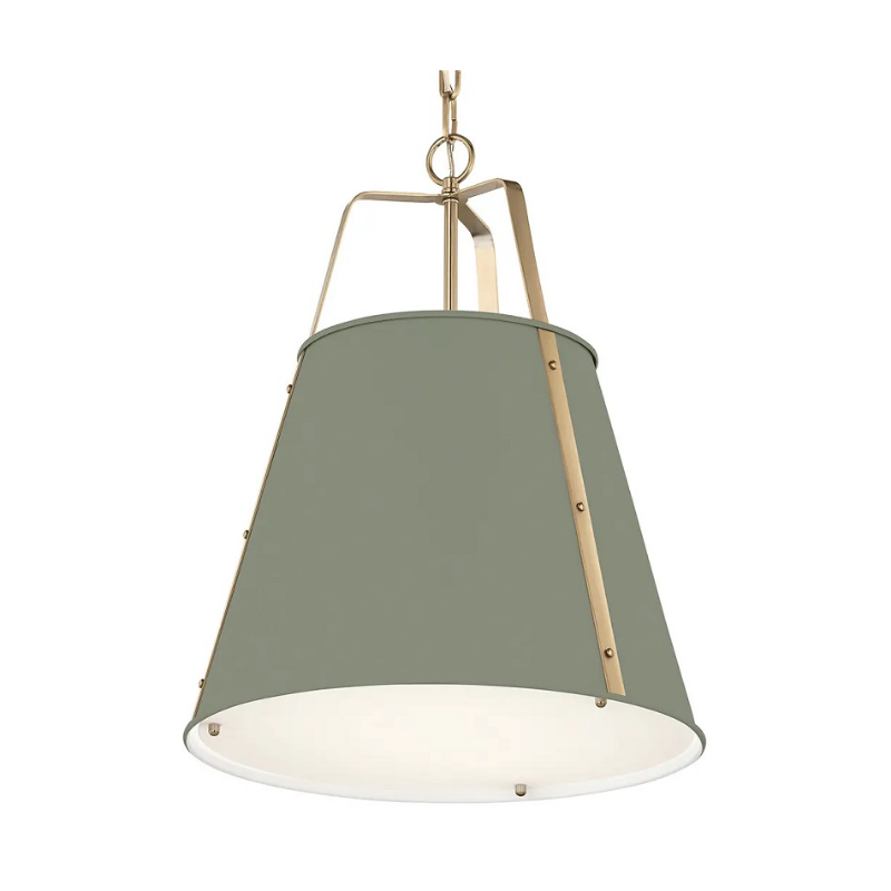 Kichler 52711 Etcher 2-lt 18" Pendant - Heritage Green/Champagne Bronze