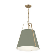 Kichler 52711 Etcher 2-lt 18" Pendant - Heritage Green/Champagne Bronze