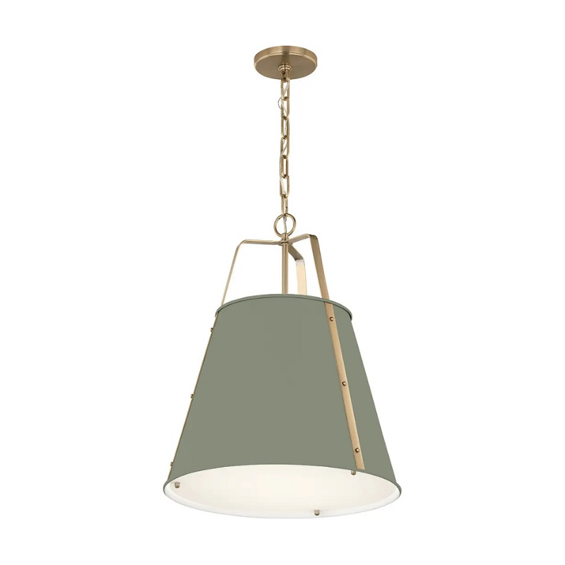 Kichler 52711 Etcher 2-lt 18" Pendant - Heritage Green/Champagne Bronze