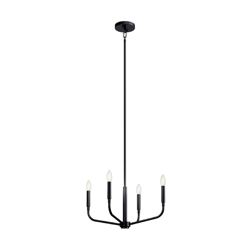 Kichler 52716 Madden 4-lt 20" Chandelier-Black