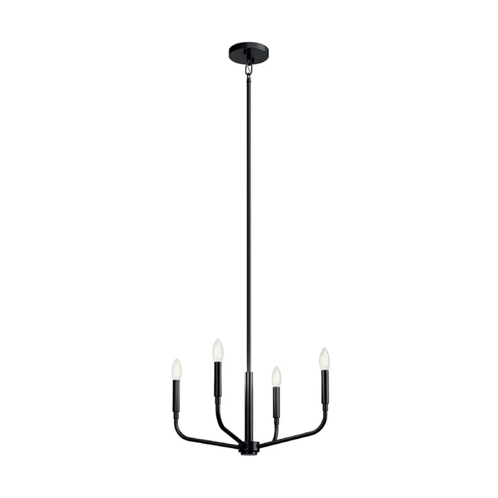 Kichler 52716 Madden 4-lt 20" Chandelier-Black