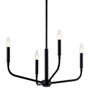 Kichler 52716 Madden 4-lt 20" Chandelier-Black