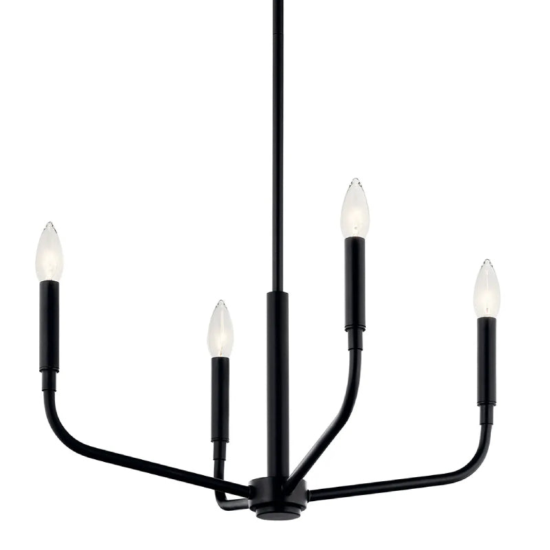 Kichler 52716 Madden 4-lt 20" Chandelier-Black