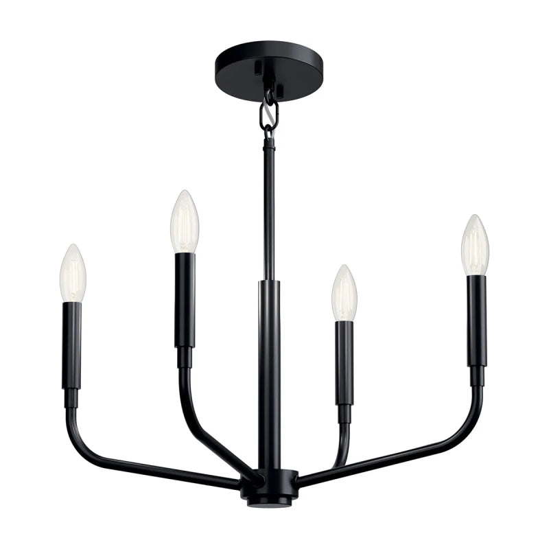 Kichler 52716 Madden 4-lt 20" Chandelier-Black