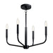 Kichler 52716 Madden 4-lt 20" Chandelier-Black
