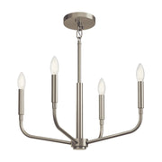 Kichler 52716 Madden 4-lt 20" Chandelier-Brushed Nickel