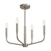 Kichler 52716 Madden 4-lt 20" Chandelier-Brushed Nickel
