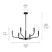 Kichler 52718 Madden 6-lt 32" Chandelier