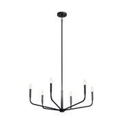 Kichler 52718 Madden 6-lt 32" Chandelier-Black