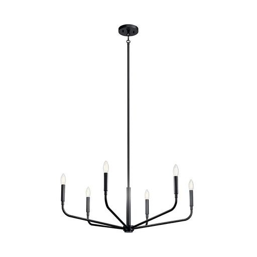 Kichler 52718 Madden 6-lt 32" Chandelier-Black