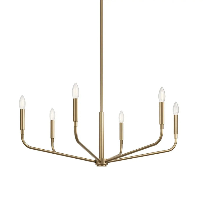Kichler 52718 Madden 6-lt 32" Chandelier - Champagne Bronze