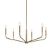 Kichler 52718 Madden 6-lt 32" Chandelier - Champagne Bronze