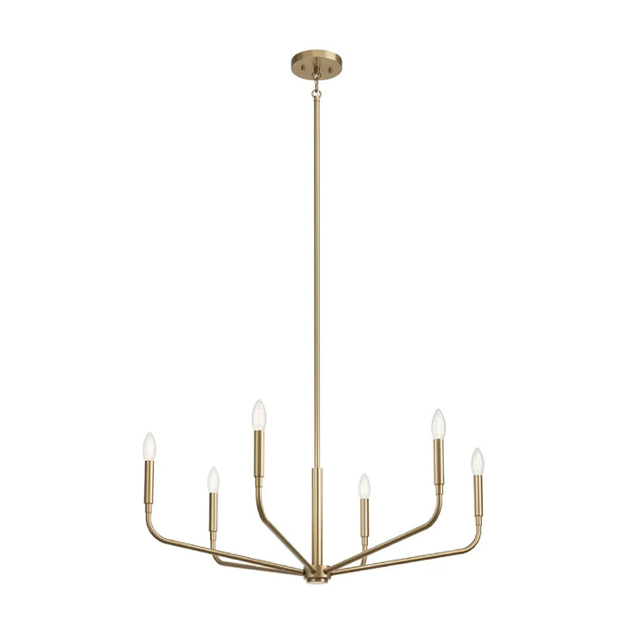 Kichler 52718 Madden 6-lt 32" Chandelier - Champagne Bronze
