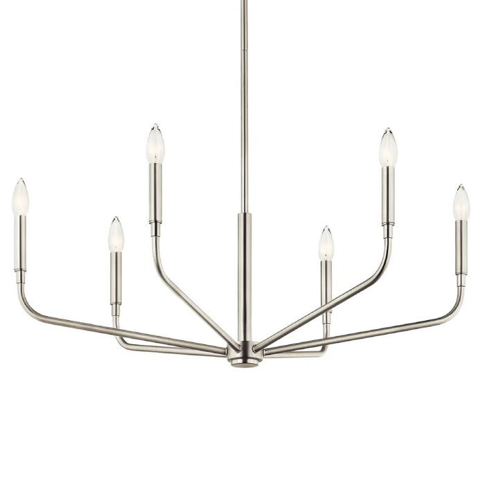 Kichler 52718 Madden 6-lt 32" Chandelier-Brushed Nickel