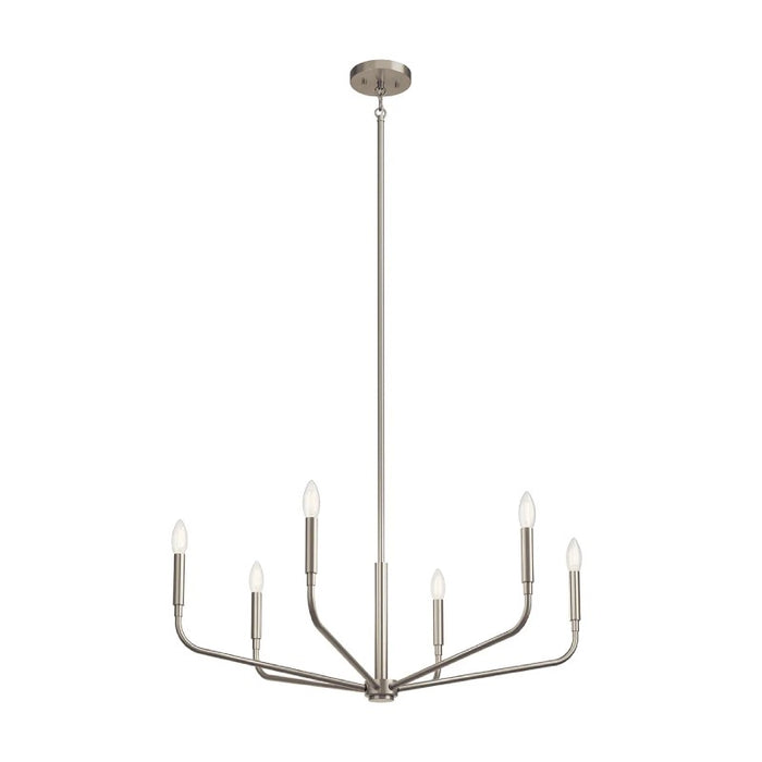 Kichler 52718 Madden 6-lt 32" Chandelier-Brushed Nickel