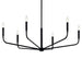 Kichler 52719 Madden 6-lt 38" Chandelier-Black
