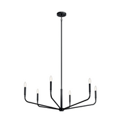 Kichler 52719 Madden 6-lt 38" Chandelier - Black