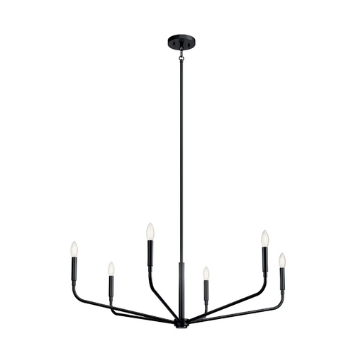 Kichler 52719 Madden 6-lt 38" Chandelier - Black