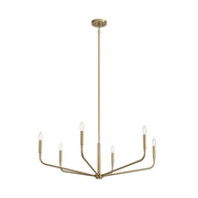 Kichler 52719 Madden 6-lt 38" Chandelier - Champagne Bronze