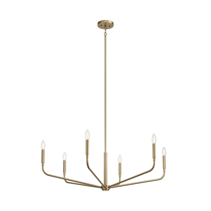 Kichler 52719 Madden 6-lt 38" Chandelier - Champagne Bronze