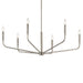 Kichler 52719 Madden 6-lt 38" Chandelier-Brushed Nickel