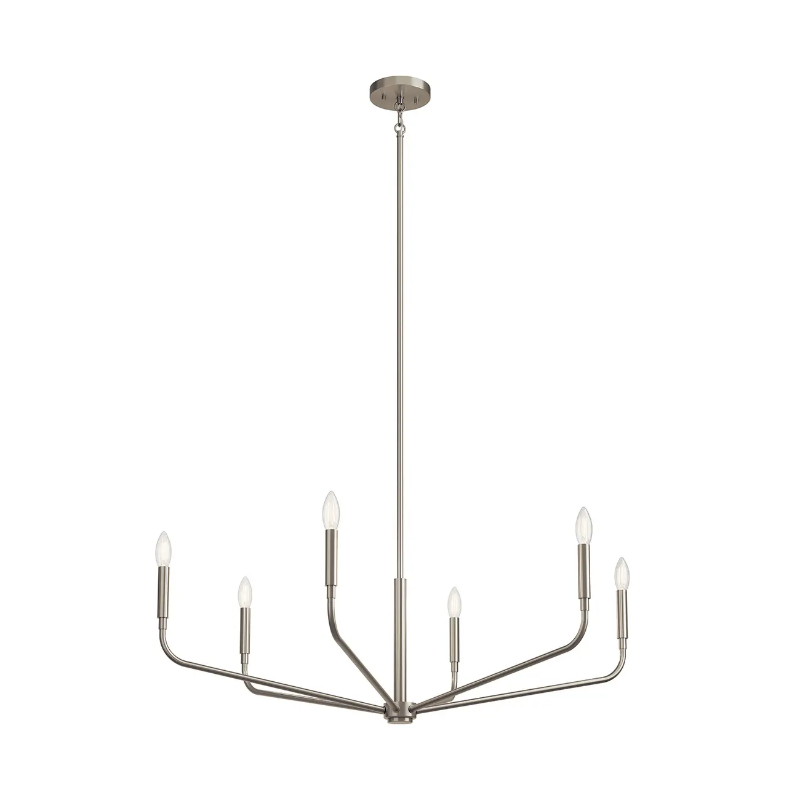 Kichler 52719 Madden 6-lt 38" Chandelier - Brushed Nickel