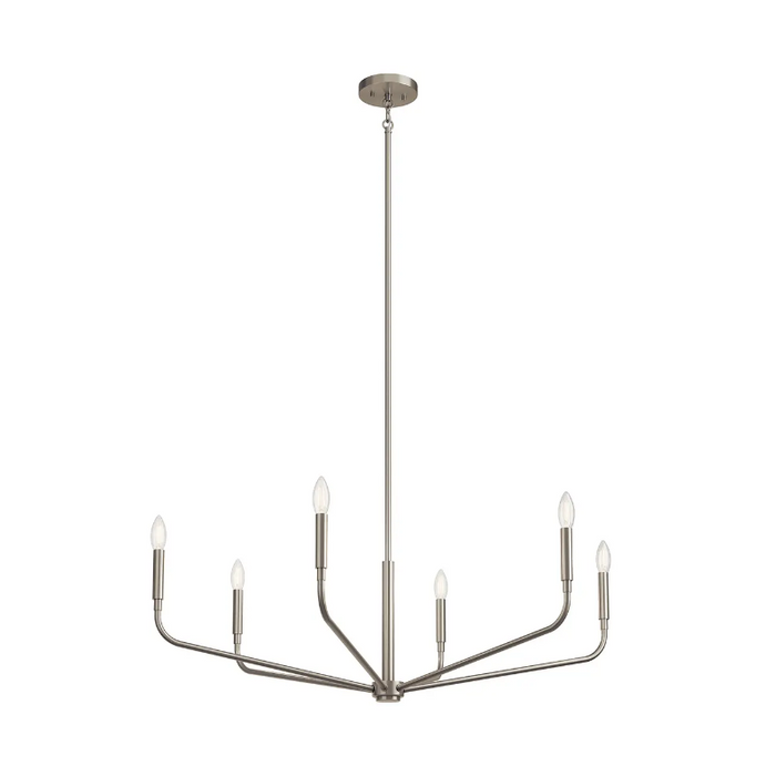 Kichler 52719 Madden 6-lt 38" Chandelier - Brushed Nickel