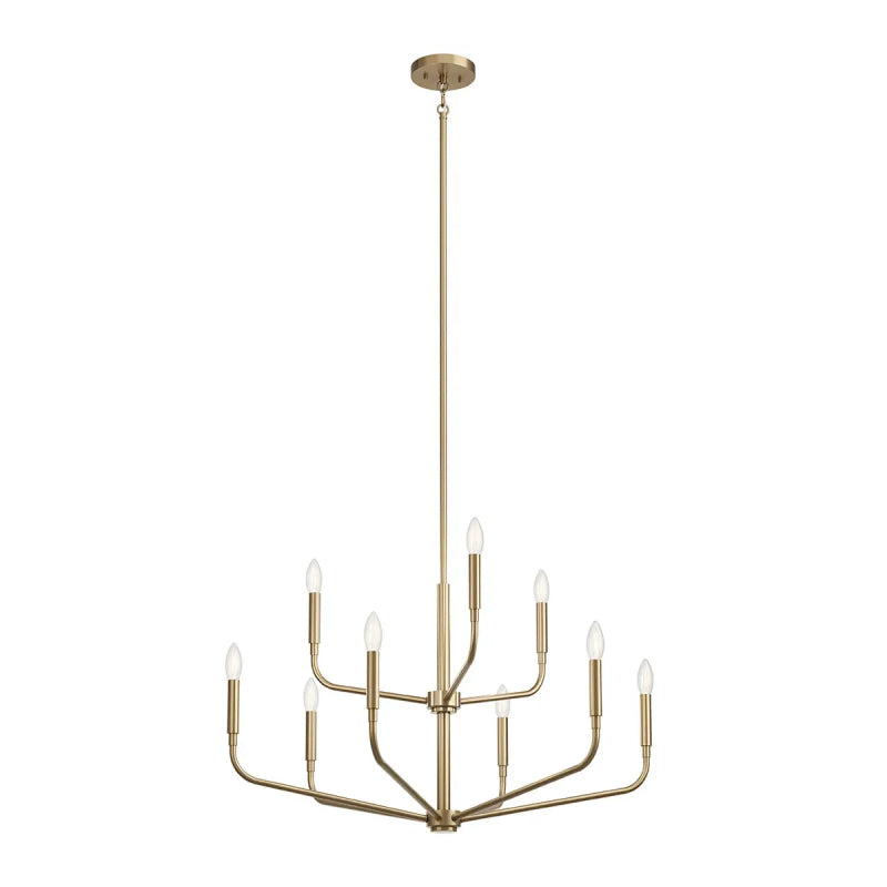 Kichler 52720 Madden 9-lt 32" Chandelier - Champagne Bronze