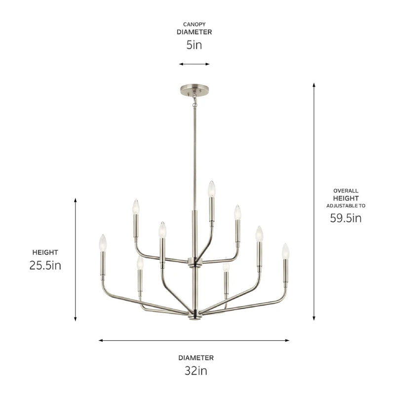 Kichler 52720 Madden 9-lt 32" Chandelier