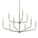 Kichler 52720 Madden 9-lt 32" Chandelier - Brushed Nickel