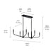 Kichler 52721 Madden 6-lt 45" Linear Chandelier