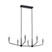 Kichler 52721 Madden 6-lt 45" Linear Chandelier - Black