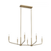 Kichler 52721 Madden 6-lt 45" Linear Chandelier - Champagne Bronze