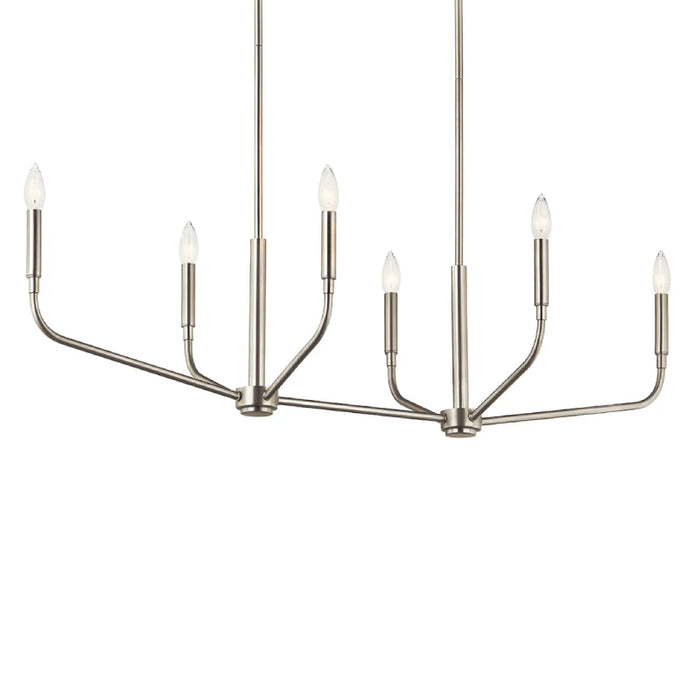 Kichler 52721 Madden 6-lt 45" Linear Chandelier - Brushed Nickel