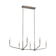Kichler 52721 Madden 6-lt 45" Linear Chandelier - Brushed Nickel