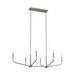 Kichler 52721 Madden 6-lt 45" Linear Chandelier - Brushed Nickel