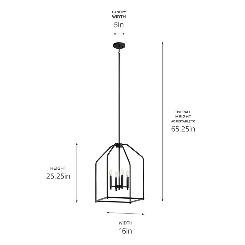 Kichler 52722 Madden 4-lt 16" Pendant