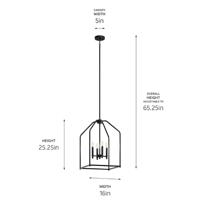 Kichler 52722 Madden 4-lt 16" Pendant