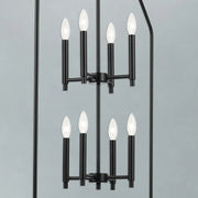 Kichler 52724 Madden 8-lt 24" Pendant - Black
